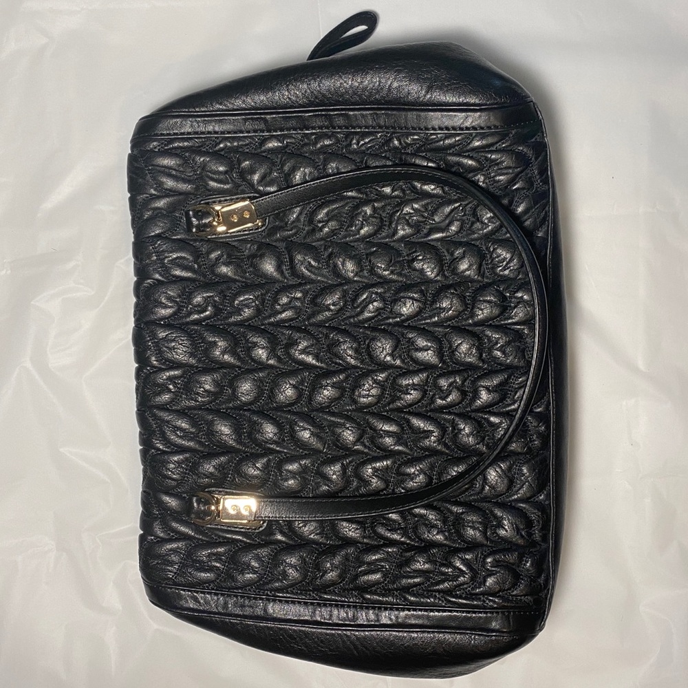 New Coach Madison Chevron Gathered Poof Satchel - Picture 5 of 10
